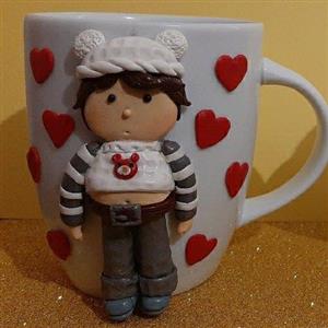 ماگ عروسکی خمیری ترنج کد 2