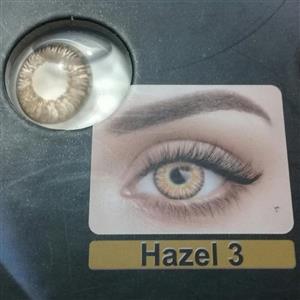 لنز چشم سالیانه رنگ عسلی 3(HAZEL3 )ساخت کره با مجوز بهداشت