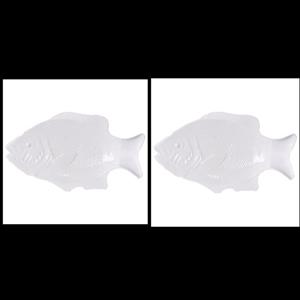 دیس مقصود طرح ماهی سایز متوسط بسته 2 عددی دیس چینی دیس برنج