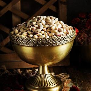 آجیل خوری آنتیک طرح طنابی پایه دار رنگ ثابت مناسب پذیرایی و کادویی