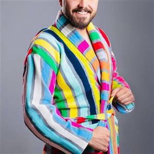 حوله تن پوش هرمس نخ رنگی سایز لارج