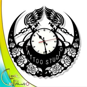 ساعت دیواری طرح سالن تتو کد 728