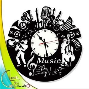 ساعت دیواری طرح موسیقی کد 657