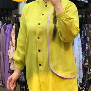 مانتو زنانه دکمه دار جلو بسته فری سایز