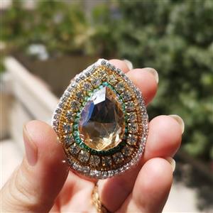 گلسینه جواهر دوزی  اشک