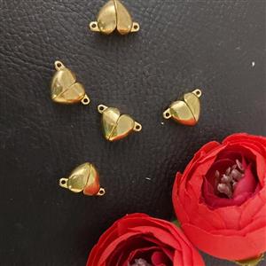 قفل مگنتی قلبی طلایی دانه ای