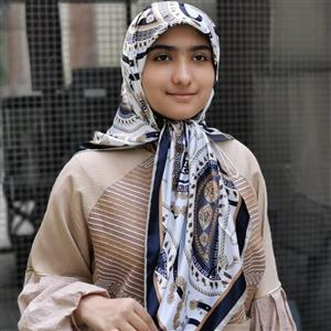 روسری ساتن ابریشم طرح ورساچه