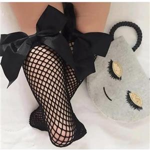 جوراب فیشنت لانه زنبوری دخترانه مناسب 1 سال تا بزرگسال