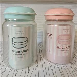 بانکه اکرولیک ارتفاع 18 سانت به رنگ های سبز و صورتی