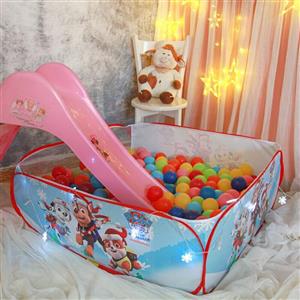 استخر توپ کودک مدل النا چهارضلعی طرح سگهای نگهبان  100×100×40 سانتی متر با پارچه بنری