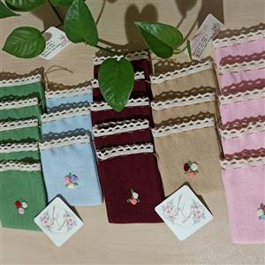 کیسه جا مهری گلدوزی شده نقلی