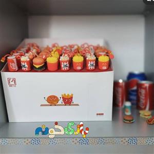 روان نویس فانتزی فست فود با بدنه قرمز و نارنجی