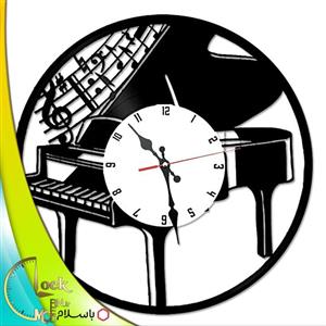ساعت دیواری طرح پیانو کد 187
