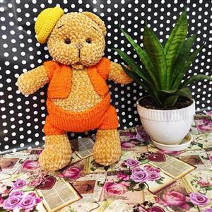 عروسک خرس مخمل دستبافت