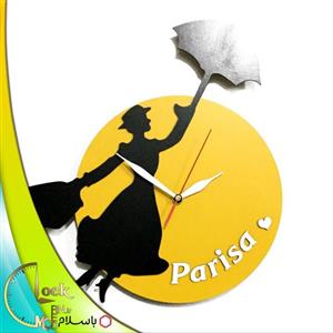 ساعت دیواری کلاسیک طرح پرواز با اسم کد 180
