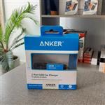 شارژر فندکی ماشین 2پورت برند Anker مدل 2301