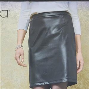 دامن مشکی چرم برند اسمارا ، اورجینال آلمان ، بارکد آنلاین