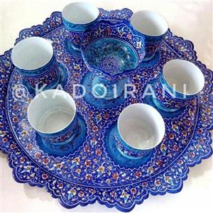 سرویس چای خوری مسی میناکاری