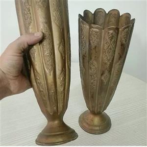 گلدان برنجی قاجاری