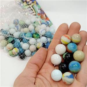تیله شیری و رنگی سنگی مخلوط بسته 20 عددی