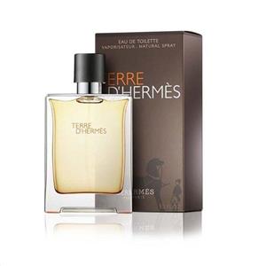 ادکلن مردانه هرمس تق هرمس Hermes Terre d’Hermes\n\nاصلی اسانس فرانسوی ساخت امارات 100 میل رایحه تلخ، عطر هرمس تند مردانه