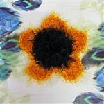 اسکاچ مدل گل آفتاب گردون بافته شده از با کیفیت ترین نخ پوشالی رنگ بندی موجود است