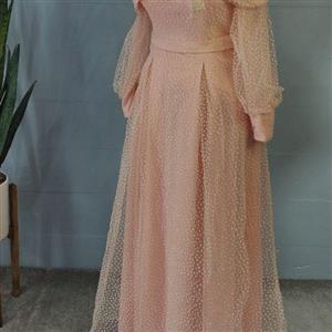 لباس مجلسی بلند  حریر  جدید و شیک مدل آیلار