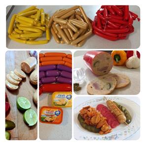 سوسیس مرغ خانگی نیم کیلویی