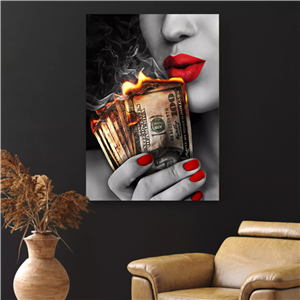 تابلو زن و دلار ( 823-MR ART )