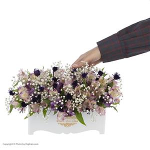 سبد گل آلسترومریا مدل فندقی