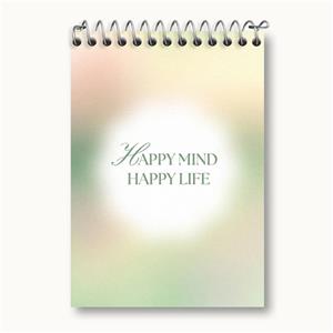 دفتر یادداشت هیدورا طرح Happy mind Happy life