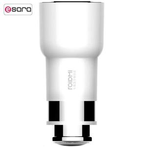 شارژر فندکی شیاومی مدل ROIDMI FQ04RM    فست شارژ همراه با کیف Xiaomi RoidMi BFQ04RM  Car Charger  with bag