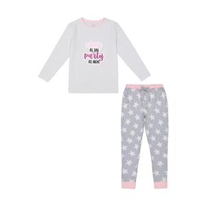 ست تی شرت آستین بلند و شلوار دخترانه ناربن مدل 1521437-84 Narbon Long Sleeve T-Shirt And Pants Set For Girls 