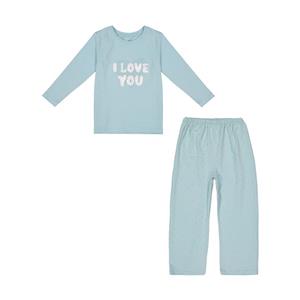 ست تی شرت آستین بلند و شلوار دخترانه ناربن مدل 1521422-50 Narbon Long Sleeve T-Shirt And Pants Set For Girls 