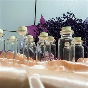 بطری دکوری مدل شیشه ای ویال