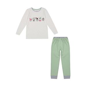 ست تی شرت آستین بلند و شلوار دخترانه ناربن مدل 1521434-41 Narbon Long Sleeve T-Shirt And Pants Set For Girls 