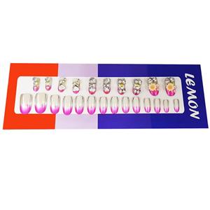 ناخن مصنوعی لمون مدل flo24 مجموعه 24 عددی