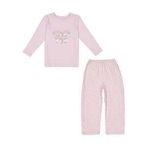 ست تی شرت آستین بلند و شلوار دخترانه ناربن مدل 1521422-84 Narbon Long Sleeve T-Shirt And Pants Set For Girls 