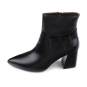 نیم بوت زنانه چرم مشهد مدل J2431-001 Mashad Leather Ankle Boot For Women 