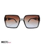 عینک آفتابی FENDI با فریم مربعی و دسته طوسی رنگ مدل 6063