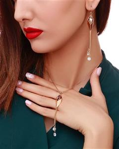 نیم ست آویزدار (فقط گوشواره) کد N090