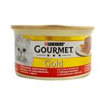 کنسرو گورمت گلد پته مغزدار با طعم گاو و هویج ۸۵ گرم (Purina Gourmet Gold Beef and Carrots)