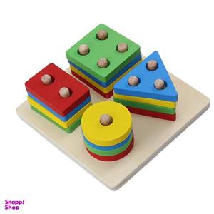 بازی آموزشی مونته سوری اشکال هندسی مدل R4