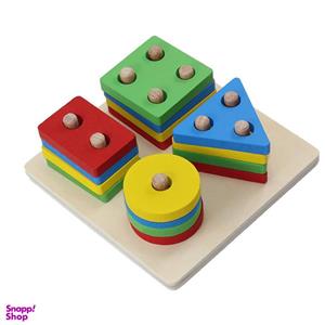 بازی آموزشی مونته سوری اشکال هندسی مدل R4