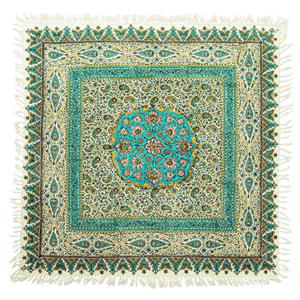 قلمکاری  رومیزی قلمکار زابلیان مدل اعلی طرح ترنج کد HQ100 -