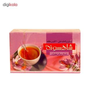 چای زعفرانی کیسه ای شاهسوند بسته 20 عددی