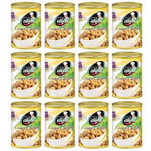 کنسرو نخود طلایی چانا ماسالا شیفته 370 گرم بسته 12 عددی Shifteh Canned Chick Peas Chana Masala gr pack of 