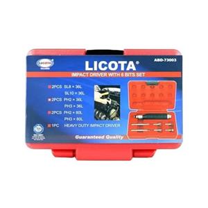 پیچ گوشتی ضربه خور لیکوتا مدل ABD-73003 بسته 7 عددی