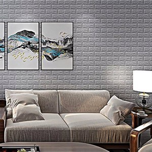 دیوارپوش مدل فومی پشت چسب دار طرح سنگ صخره‌ای بسته 10 عددی