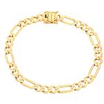 دستبند طلا 18 عیار زنانه طلای مستجابی مدل جلوا کد 19